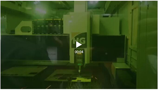 上xf吉祥坊超高功率激光切割机埃森展示场切割视频