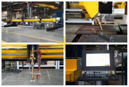 上xf吉祥坊10米超长跨距无限回转数控坡口切割机