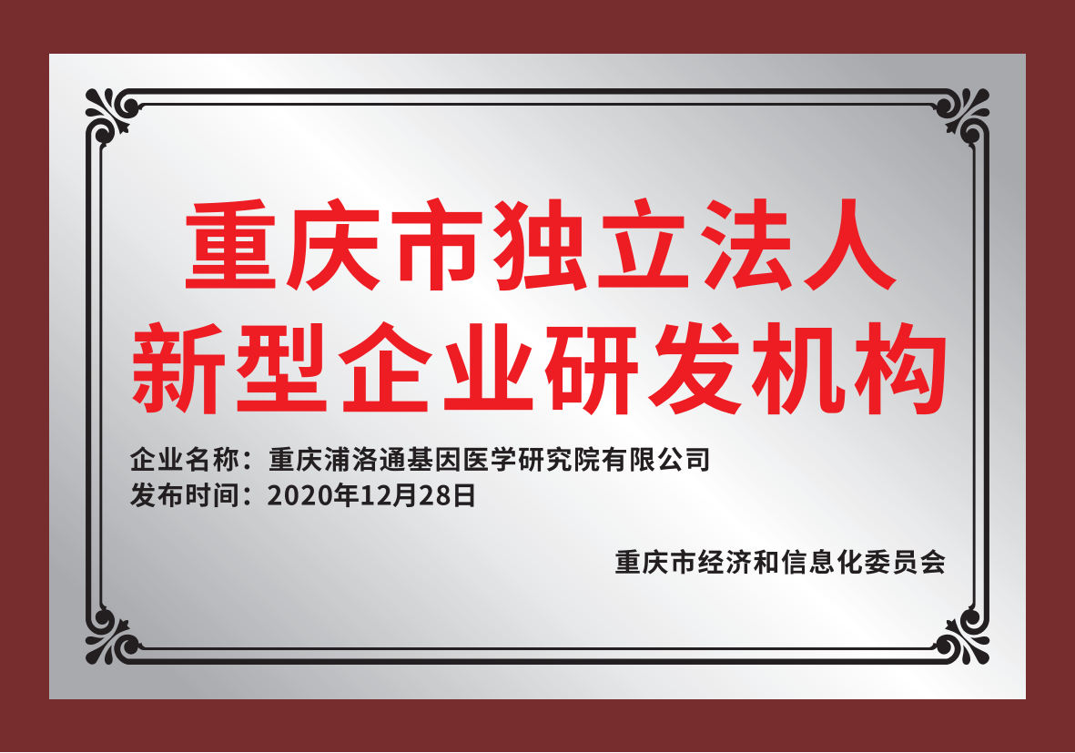 重庆市自力法人新型企业研发机构